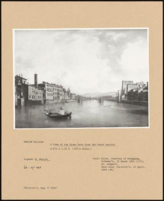 A View Of The River Arno From The Ponte Vecchio