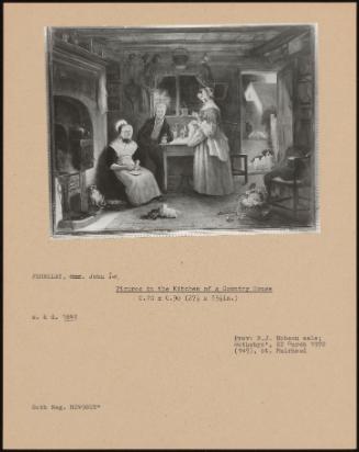 Figures In The Kitchen Of A Country House