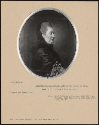 Portrait Of Jane Speed, Wife Of The Count De Viry.