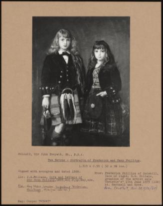 Twa Bairns - Portraits Of Frederick And Mary Phillips.