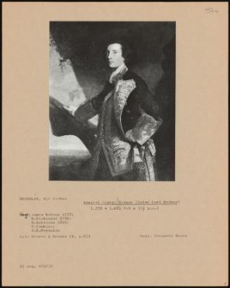 Admiral George Rodney (Later Lord Rodney)