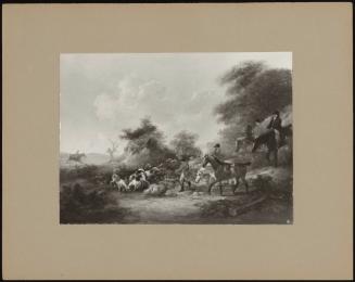 1 Of A Pair Of Hunting Scenes: The Death