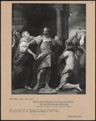 Edward The Confessor Spoiling His Mother Of Her Effects And Treasures