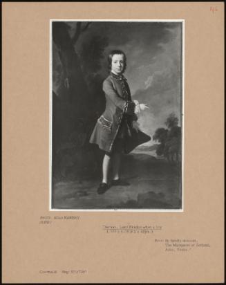 Thomas, Lord Dundas when a Boy