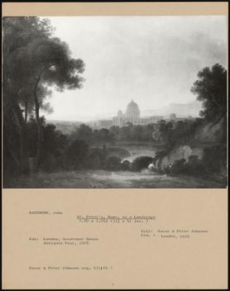 St. Peter's, Rome, In A Landscape