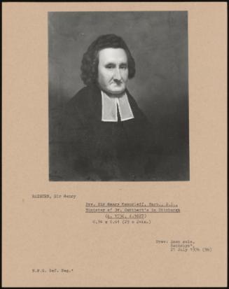 Rev. Sir Henry Moncrieff, Bart., D.D., Minister Of St. Cuthbert's In Edinburgh (B. 1750, D.1827)