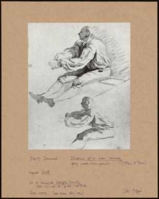 Studies of a man rowing