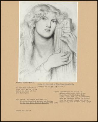 Study For The Head Of Miss Fanny Cornforth,