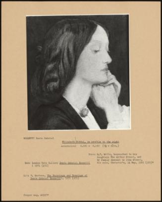 Elizabeth Siddal, In Profile To The Right