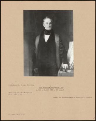 Sir William Lawrence, Bt.