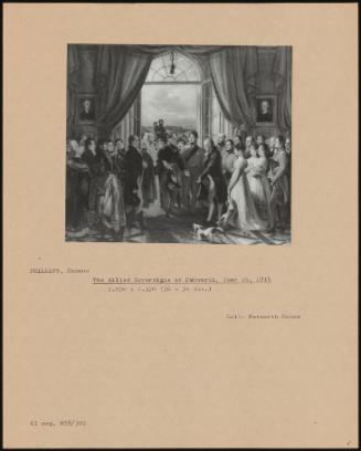 The Allied Sovereigns At Petworth, June 24, 1814