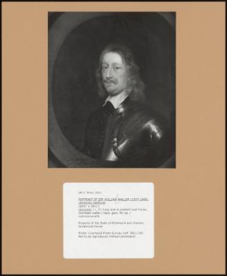 Portrait Of Sir William Waller (1597-1668), Wearing Armour