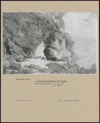 Coast Scene With Natural Rock Bridge