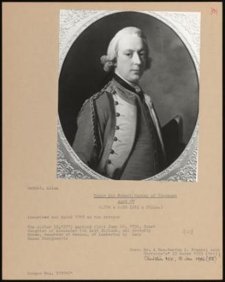 Major Sir Robert Murray of Clermont Aged 29