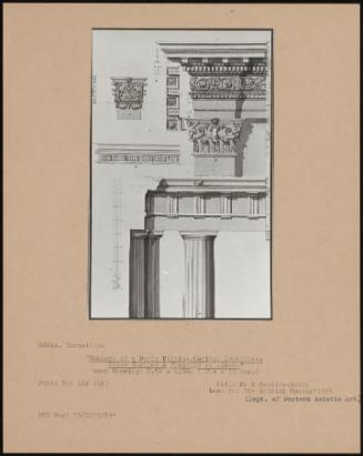 Members Of A Doric Fabrick Capital Architrave Fieze Cornice & Plasfond At +Ineg+