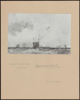 Ships At Sea In A High Wind