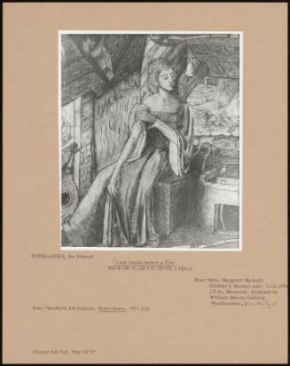 Lady Seated Before A Fire