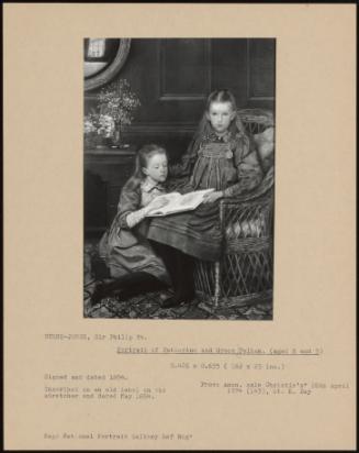 Portrait Of Catherine And Grace Pelham. (Aged 8 And 5)