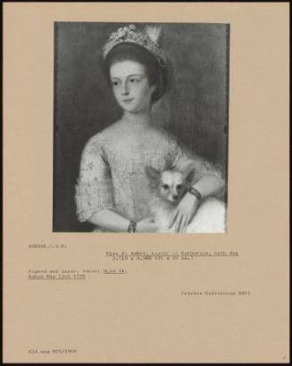 Miss St Aubyn, Sister To Catherine, With Dog
