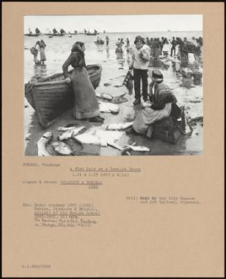 A Fish Sale On A Cornish Beach