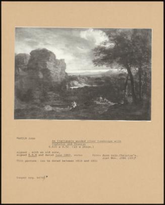 An Italianate Wooded River Landscape With Cephalus And Procris