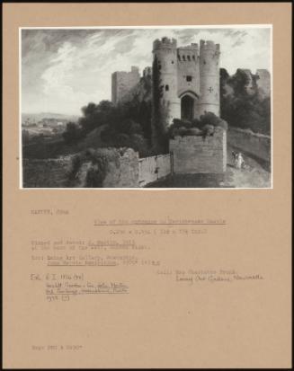 View Of The Entrance To Carisbrooke Castle