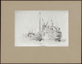 Rhenish Boats (No. 15 From The Sketch Book Of Shipping & Craft; Publ. Chas. Tilt, C. 1870)