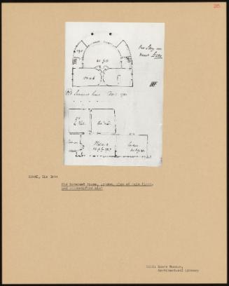 Old Somerset House, London, Plan Of Main Floor, And Unidentified Plan