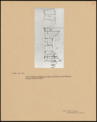 Vesta Temple, Tivoli, Profile Of Stylobate, And Plan Of Pteroma Paving Blocks