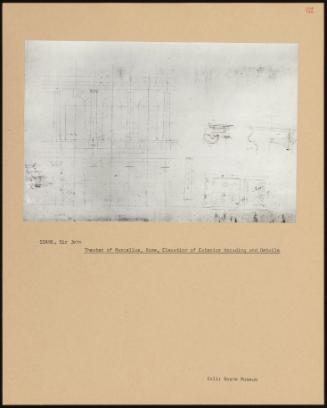 Theatre Of Marcellus, Rome, Elevation Of Exterior Arcading And details