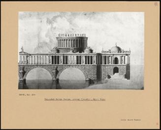 Triumphal Bridge Design, Lateral Elevation, Right Third