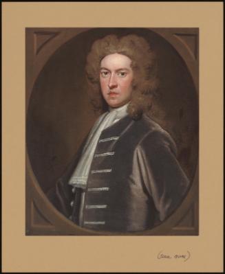 Portrait Of Thomas Pelham Of Laughton, 1st Bt (1653-1756) In A Grey Coat, In A Feigned Oval