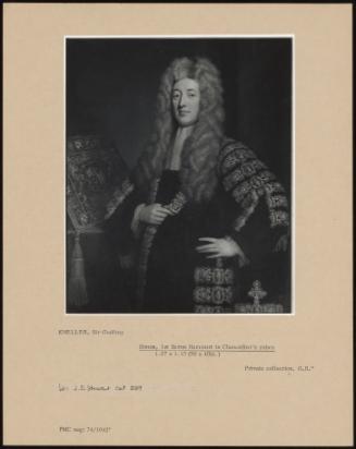 Simon, 1st Baron Harcourt In Chancellor's Robes