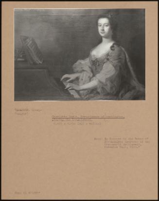 Charlotte Boyle, Marchioness Of Hartington Playing The Harpsichord.