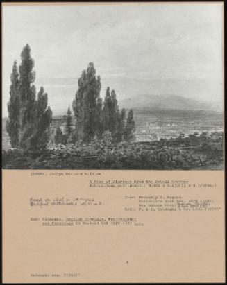 A View Of Florence From The Boboli Gardens