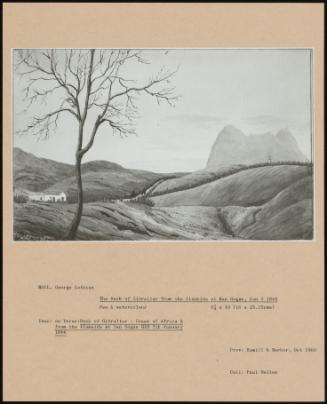 The Rock Of Gibraltar From The Alameida At San Rogue, Jan 5 1844