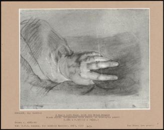 A Man's Left Hand, With The Wrist Draped