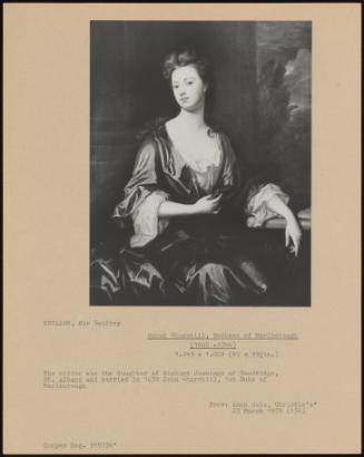 Sarah Churchill, Duchess Of Marlborough (1660-1744)