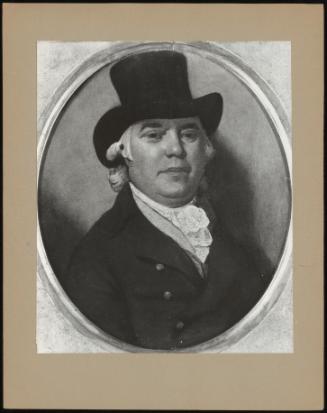 Portrait of a Man in Black Hat, Brown Coat, Buff Waistcoat, White Cravat, Facing to Right