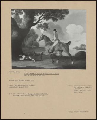 Sir Frederick Evelyn Riding with a Hound