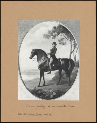 Warren Hastings on His Favourite Horse