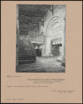 The Interior Of St. John's Church, Chester