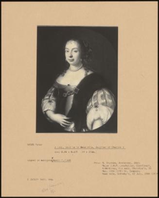 A Lady, Said To Be Henrietta, Daughter Of Charles I