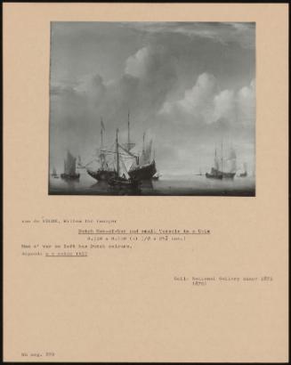 Dutch Men-Of-War And Small Vessels In A Calm