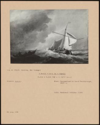 A Dutch Vessel In A Squall