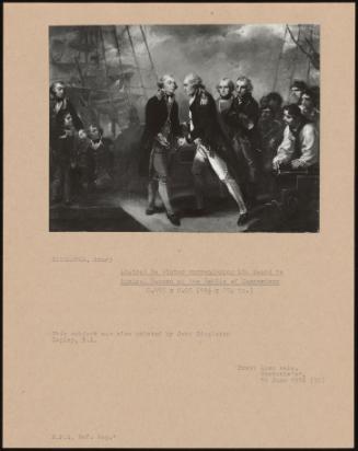 Admiral De Winter Surrendering His Sword To Admiral Duncan At The Battle Of Camperdown