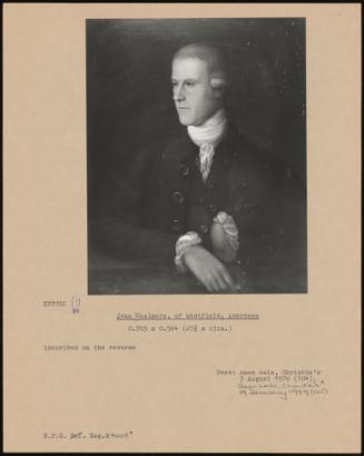 John Chalmers, Of Westfield, Aberdeen