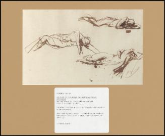 Studies Of Thelassie, The French Dancer Reclining