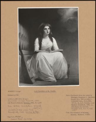 Lady Hamilton As St. Cecilia