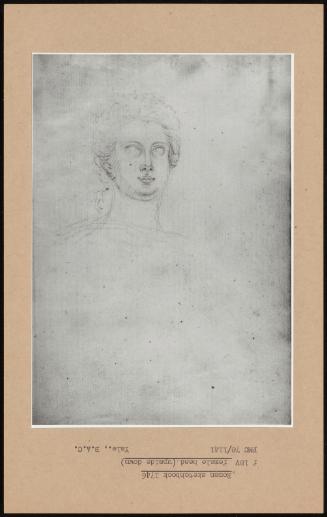 Roman Sketchbook 1746 Female Head (Upside Down)